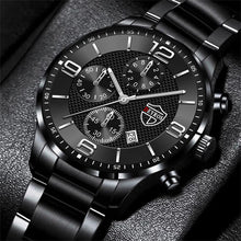 Load image into Gallery viewer, reloj hombre Luxury Business Men Watchs Stainless Steel Quartz WristWatch Male Leather Calendar Luminous Clock relogio masculino