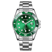 Load image into Gallery viewer, Men Silver Stainless Steel Waterproof Watches