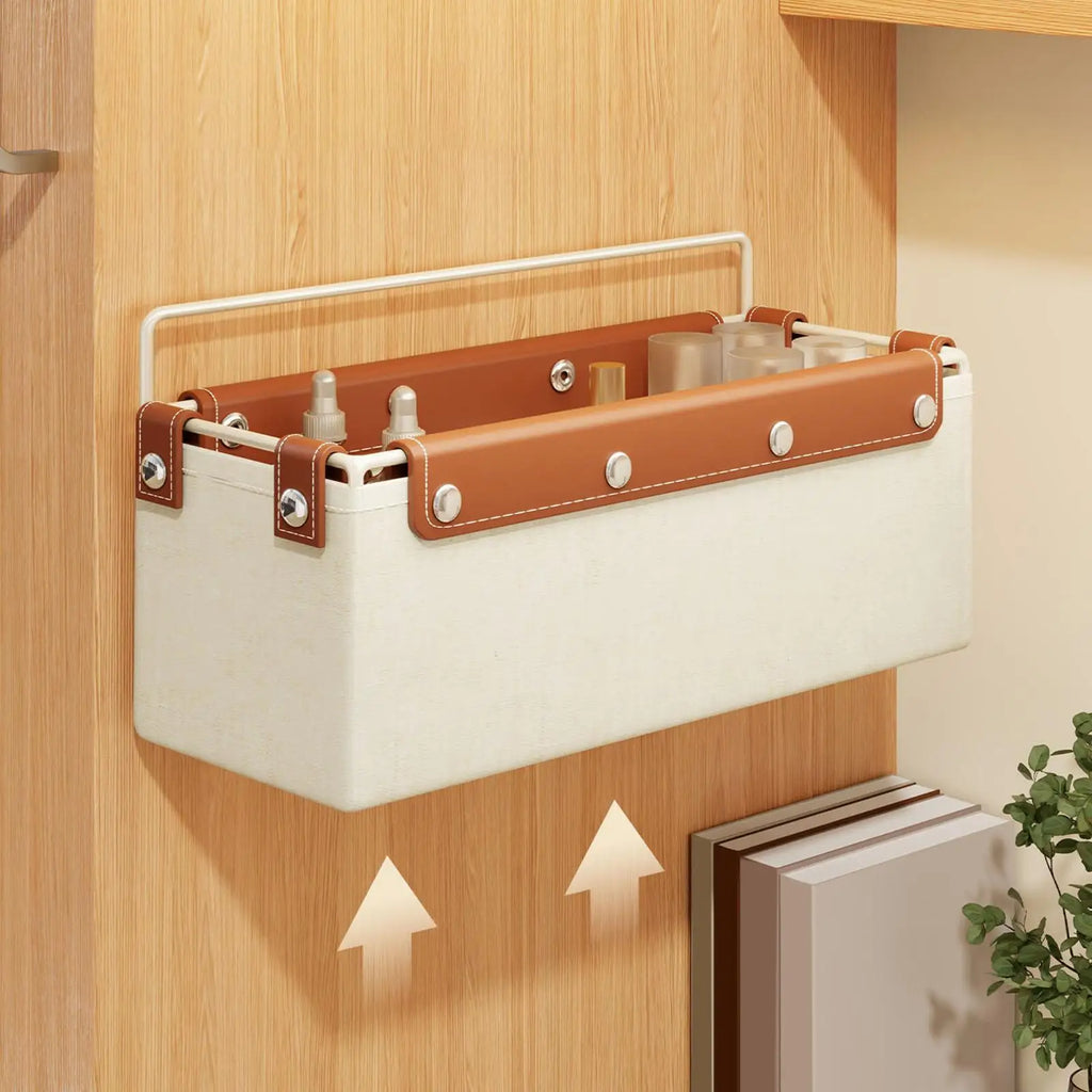 Bathroom Storage Basket Easy Installation Portable Modern Convenient Kitchen