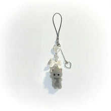 Load image into Gallery viewer, furry kitten keychain handmade y2k women fashion