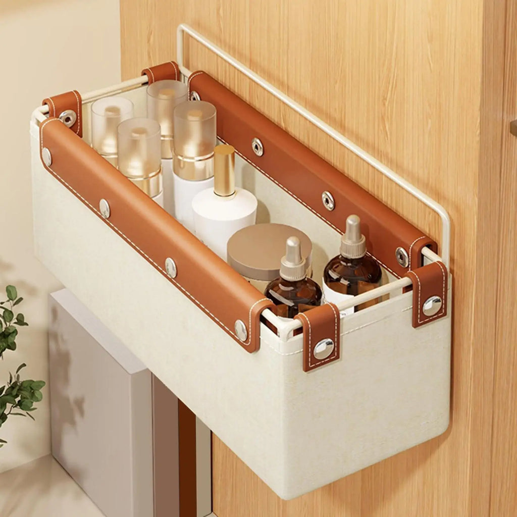 Bathroom Storage Basket Easy Installation Portable Modern Convenient Kitchen