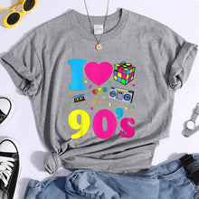 Load image into Gallery viewer, Women&#39;s Fashion 90&#39;s T-Shirt Summer Casual Classic 90&#39;s Shirt Loose Women&#39;s T-Shirt Tops