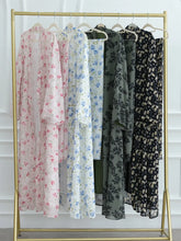 Load image into Gallery viewer, Muslim Women Dubai Abaya luxury Double layered chiffon Print Hijab Dress Kaftan Ramadan Robe Femme Islam african dresses Kebaya