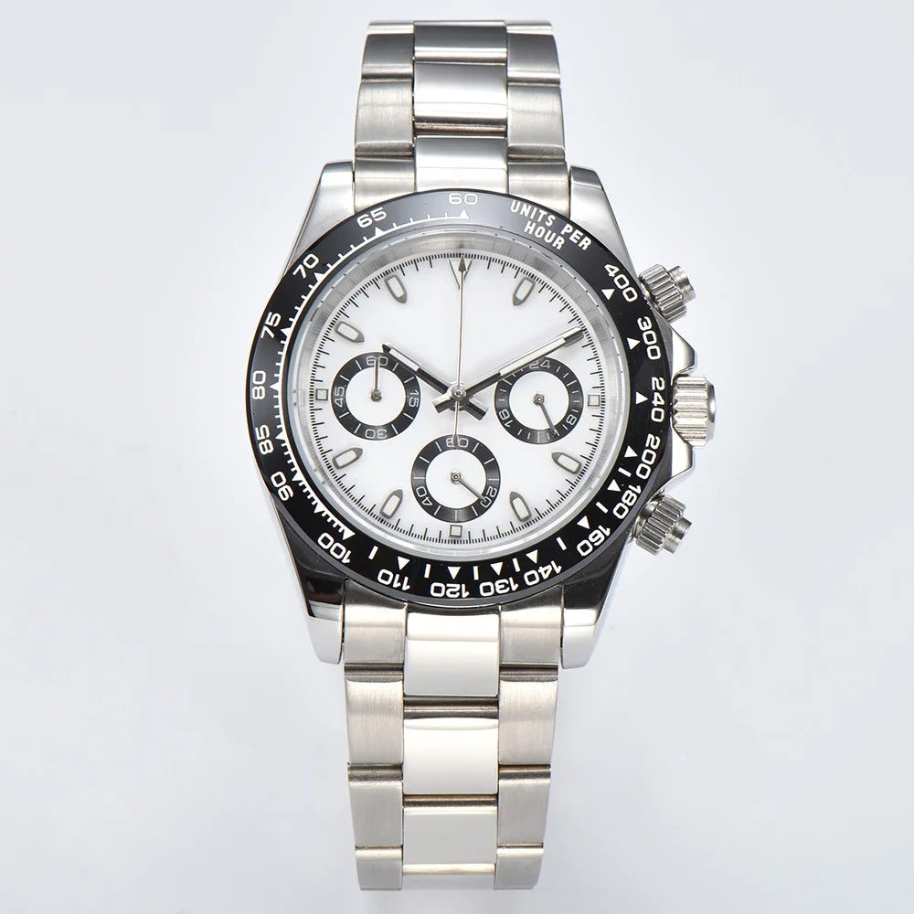 Quartz watches luxury men's watches VK63 movement sapphire glass watches panda series watches support custom logo