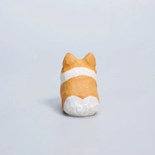 Load image into Gallery viewer, Handcrafted wood carving Home decorations decoraciones para el hogar desk accessories room decor Handmade Corgi Statue room