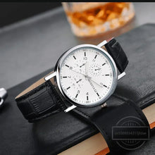 Load image into Gallery viewer, Men Watches Business Wrist Watch Luxury Leather Strap Analog Watches Quartz Wristwatches Clock Men Women Casual Simple Watch