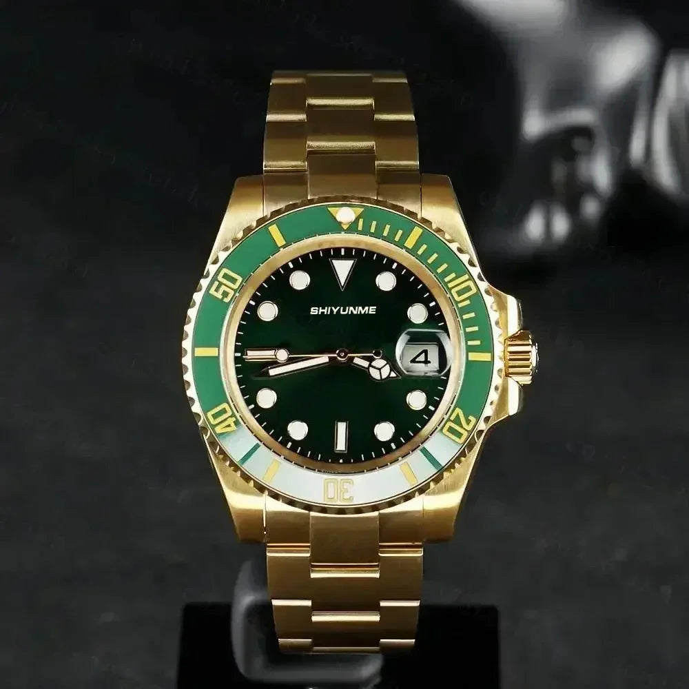 WATCH1 Store  Men's 904L Automatic Mechanical Watch Stainless Steel Bracelet Ceramic Waterproof Sapphire Glass