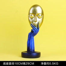 Load image into Gallery viewer, Home Decoration Accessories Modern Office Livingroom Desk Ornament Decor Art Sculpture Resin Mask Handicrafts Polyresin Statue