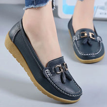 Load image into Gallery viewer, Woman Shoes Low Heels Casual Shoes Women&#39;s Loafers Slip On Flat Shoes Mocassins Femmes Comfortable Footwear Women Flats White