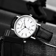 Load image into Gallery viewer, Men Watches Business Wrist Watch Luxury Leather Strap Analog Watches Quartz Wristwatches Clock Men Women Casual Simple Watch