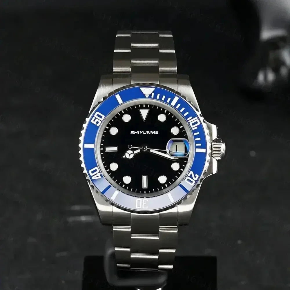 WATCH1 Store  Men's 904L Automatic Mechanical Watch Stainless Steel Bracelet Ceramic Waterproof Sapphire Glass