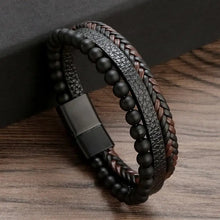 Load image into Gallery viewer, Classic Men&#39;s Leather Bracelet New Style Hand-woven Multi-layer Combination Accessory Fashion Man Jewelry Wholesale Dropshipping
