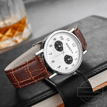 Load image into Gallery viewer, Men Watches Business Wrist Watch Luxury Leather Strap Analog Watches Quartz Wristwatches Clock Men Women Casual Simple Watch