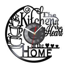 Load image into Gallery viewer, Kitchen Record Wall Clock Decorative Arabic Numeral Artwork Kitchen Heat Home