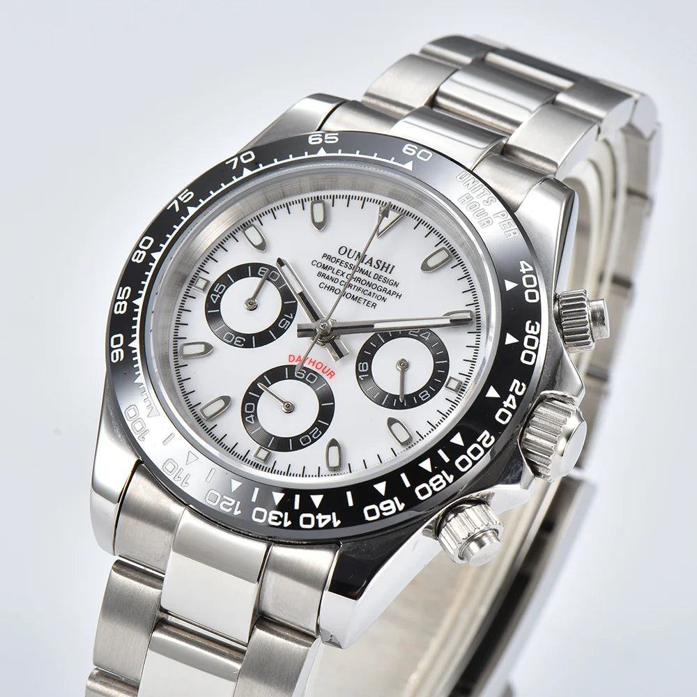 Quartz watches luxury men's watches VK63 movement sapphire glass watches panda series watches support custom logo