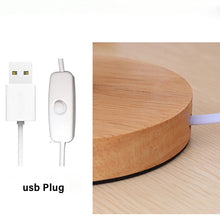 Load image into Gallery viewer, Indoor accessories wooden bedside lamp with gray linen lampshade living room coffee table decoration lamp ﻿