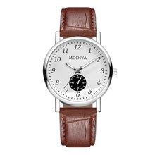 Load image into Gallery viewer, Men Watches Business Wrist Watch Luxury Leather Strap Analog Watches Quartz Wristwatches Clock Men Women Casual Simple Watch