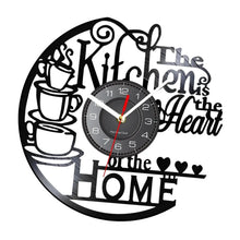 Load image into Gallery viewer, Kitchen Record Wall Clock Decorative Arabic Numeral Artwork Kitchen Heat Home