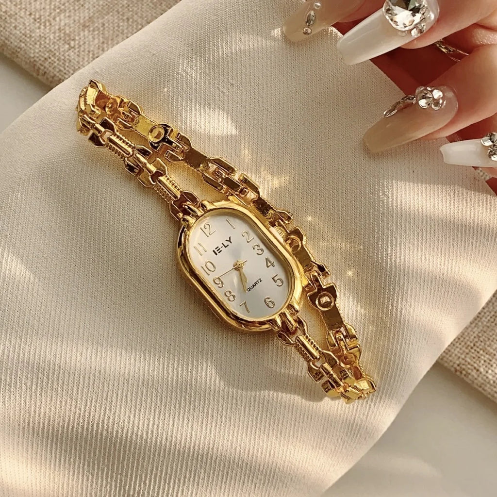 Women Watches Top Brand Luxury Wristwatches Ladies Fashion Gold  Bracelet Watch Female Elegant Clock Women montre femme