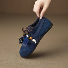Load image into Gallery viewer, Women&#39;s Shoes Flats Casual Sneakers Round Toe Barefoot Woman Elegant Low Heel Stylish Trend Luxury High Quality Blue