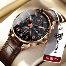 Load image into Gallery viewer, 2024 Men Watch Fashion Top Luxury Sport Men&#39;s Wristwatch Waterproof Luminous Leather Date Quartz Watches Man clock