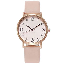 Load image into Gallery viewer, Women Watches Ladies Casual Arabic Numbers Leather Analog Quartz Watch