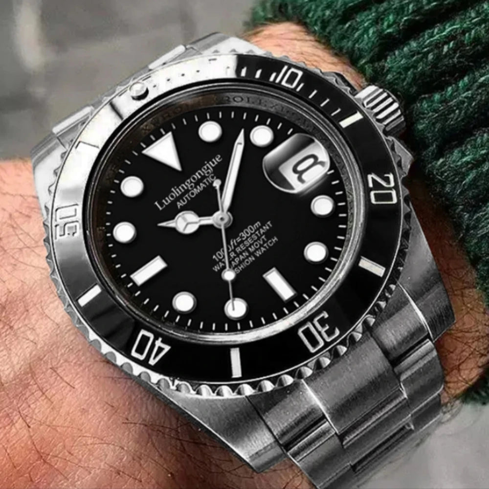 Water Ghost Series Luxury Men's Watches, Business Skeleton Automatic Mechanical Watches, Party Fashion Watches, High-Value Cool Brand-Name Watches, Stylish and Exquisite Birthday Gift Watches