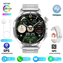 Load image into Gallery viewer, Smart Watch 5 Pro GPS NFC Smartwatch Men 360*360 AMOLED Screen Heart Rate Monitor Bluetooth Call IP67 Waterproof Men Smartwatch