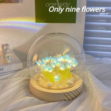 Load image into Gallery viewer, Birthday Gifts Mom Assembled Tulip Light Handmade Artificial Flower Table Lamp Bedroom Desk Decoration for Daughter Girlfriend