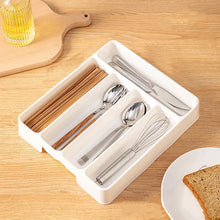 Load image into Gallery viewer, 4/5 Grid Kitchen Cabinets Chopsticks And Tableware Storage Box Knife Fork Spoon Divider Organizer Knife Fork Drawer Storage