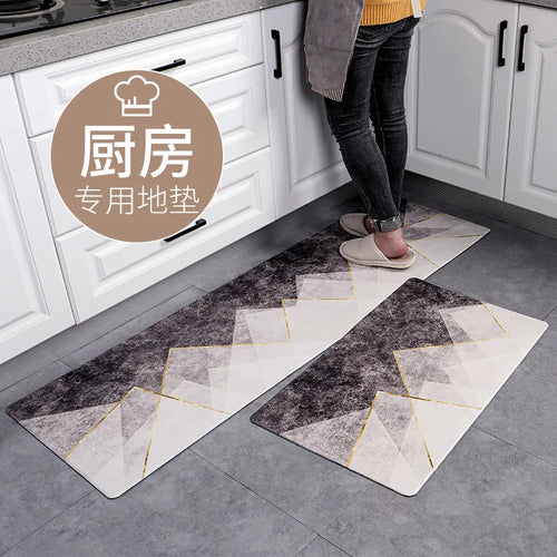 Kitchen Carpet Door Mat Waterproof and Oil-proof PVC Carpet Non-slip Floor Mat Carpets for Living Room