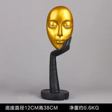 Load image into Gallery viewer, Home Decoration Accessories Modern Office Livingroom Desk Ornament Decor Art Sculpture Resin Mask Handicrafts Polyresin Statue
