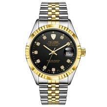 Load image into Gallery viewer, TEVISE  Automatic Mechanical Watch for Men with Date Stainless Steel Diamond Fashion Business Casual Watch Waterproof