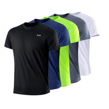 Load image into Gallery viewer, Men&#39;s Quick Dry Short Sleeve Gym Running Moisture Wicking Round Neck T-Shirt Training Exercise Gym Sport Shirt Tops Lightweight