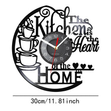 Load image into Gallery viewer, Kitchen Record Wall Clock Decorative Arabic Numeral Artwork Kitchen Heat Home