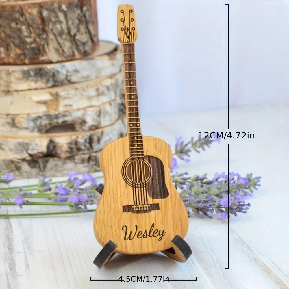 1 Guitar Lover Gift Set - Personalized Engraved Guitar Picks, Perfect for Anniversaries or Gifts for Father, Brothers or Friends