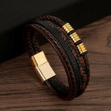 Load image into Gallery viewer, Classic Men&#39;s Leather Bracelet New Style Hand-woven Multi-layer Combination Accessory Fashion Man Jewelry Wholesale Dropshipping