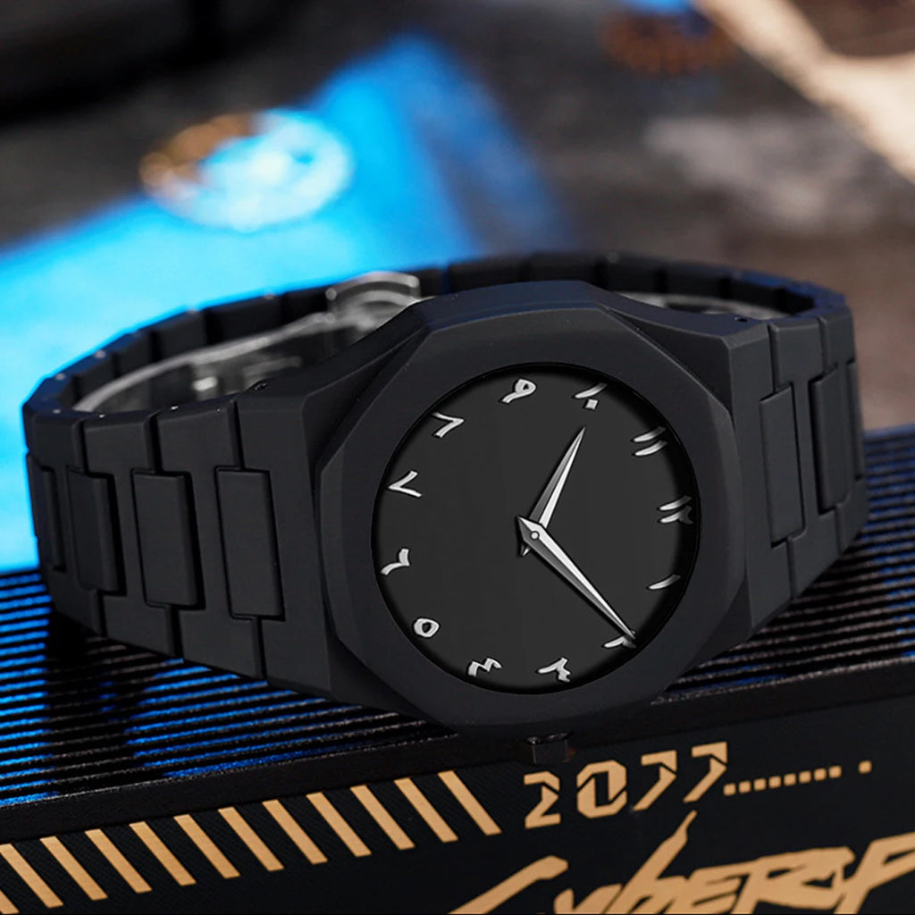 2025 New Modern Simple Creative Sports and Leisure Watch Creative Design Waterproof Quartz Movement Energy Watches Gift for Men