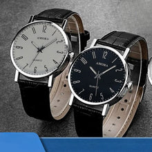 Load image into Gallery viewer, Men Watches Business Wrist Watch Luxury Leather Strap Analog Watches Quartz Wristwatches Clock Men Women Casual Simple Watch