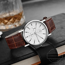 Load image into Gallery viewer, Men Watches Business Wrist Watch Luxury Leather Strap Analog Watches Quartz Wristwatches Clock Men Women Casual Simple Watch