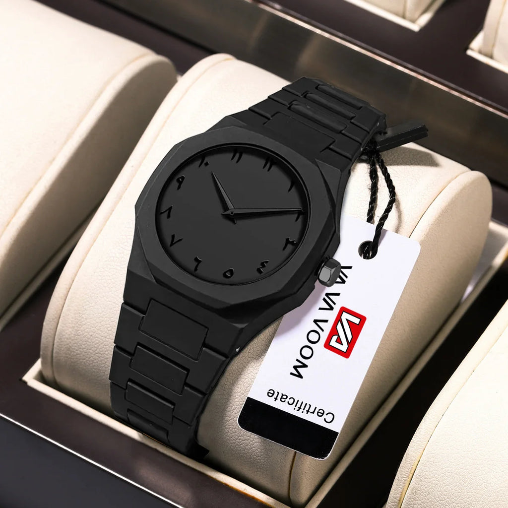 2025 New Modern Simple Creative Sports and Leisure Watch Creative Design Waterproof Quartz Movement Energy Watches Gift for Men