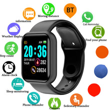 Load image into Gallery viewer, Smartwatch Men Women Wristwatches Smart Watch Message Fitness Monitor Bracelet Birthday Gift Electronic Clock For Android IOS