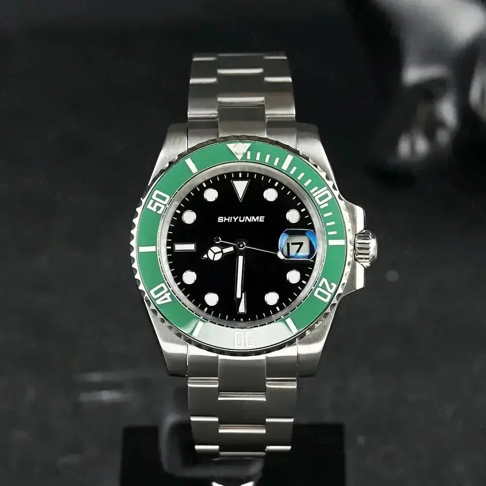 WATCH1 Store  Men's 904L Automatic Mechanical Watch Stainless Steel Bracelet Ceramic Waterproof Sapphire Glass