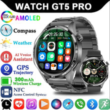 Load image into Gallery viewer, Smart Watch 5 Pro GPS NFC Smartwatch Men 360*360 AMOLED Screen Heart Rate Monitor Bluetooth Call IP67 Waterproof Men Smartwatch