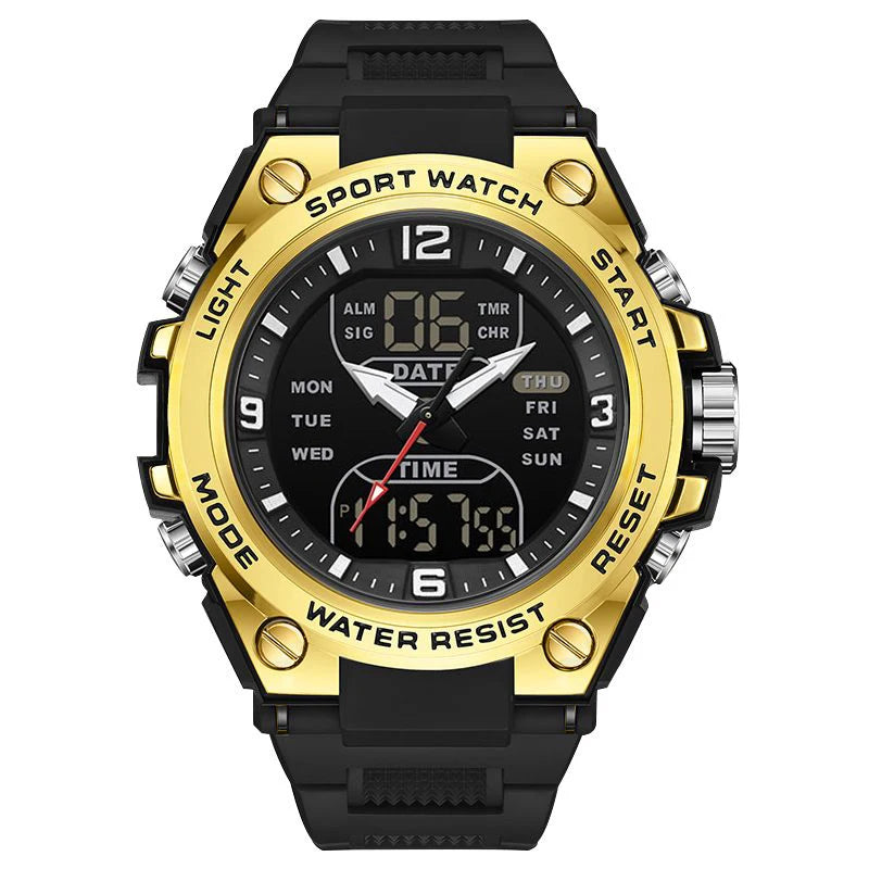 Fashionable and trendy men's sports and leisure watches, multifunctional electronic watches for teenagers and students
