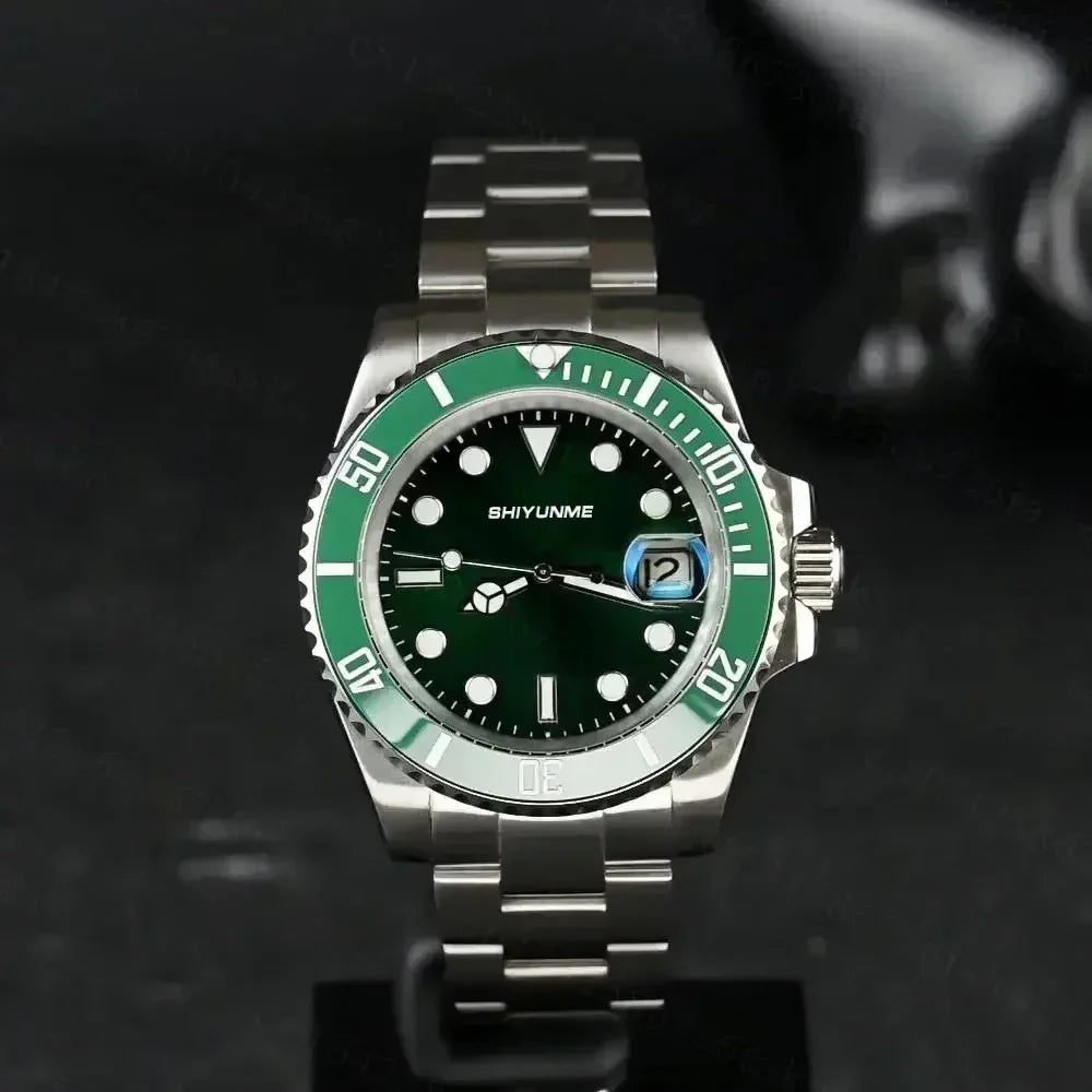 WATCH1 Store  Men's 904L Automatic Mechanical Watch Stainless Steel Bracelet Ceramic Waterproof Sapphire Glass