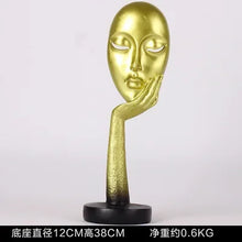 Load image into Gallery viewer, Home Decoration Accessories Modern Office Livingroom Desk Ornament Decor Art Sculpture Resin Mask Handicrafts Polyresin Statue