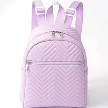 Load image into Gallery viewer, Mini Chevron Functional Women Fashion Quilted Backpack