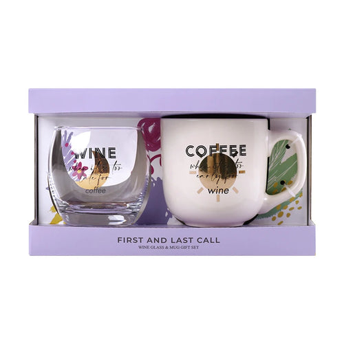 First Call & Last Call Gifts Sets Novelty Products Trends Cute Wine Glass & Coffee Mugs Ceramic Creative Set Items for Gifting