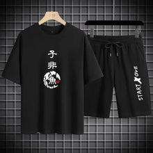 Load image into Gallery viewer, Summer Quick Drying Men&#39;s Sets Fashion tracksuits Casual Breathable Short Sleeve 3D Printed Sports T-shirt+Shorts Basketball Set